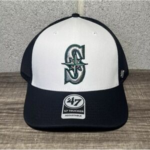 '47 Brand Seattle Mariners Freshman Adjustable Snapback Trucker Hat NWT OSFM